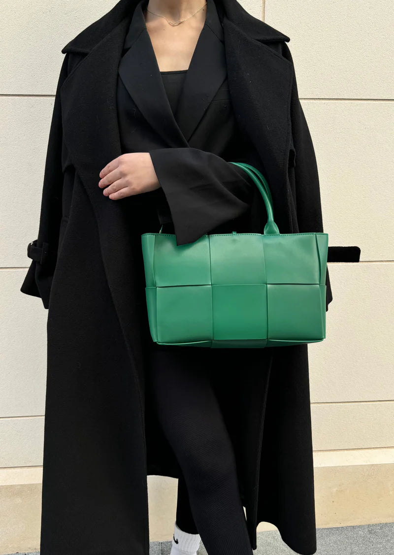 Leather Tote Bag Yeşil – Günlük Kullanım İçin İdeal, Yüksek Kaliteli Deri Çanta
